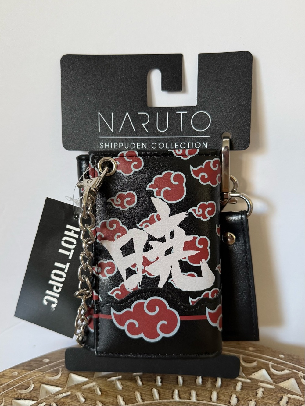 Naruto Shippuden Akatsuki Clouds Trifold Wallet Wristlet New